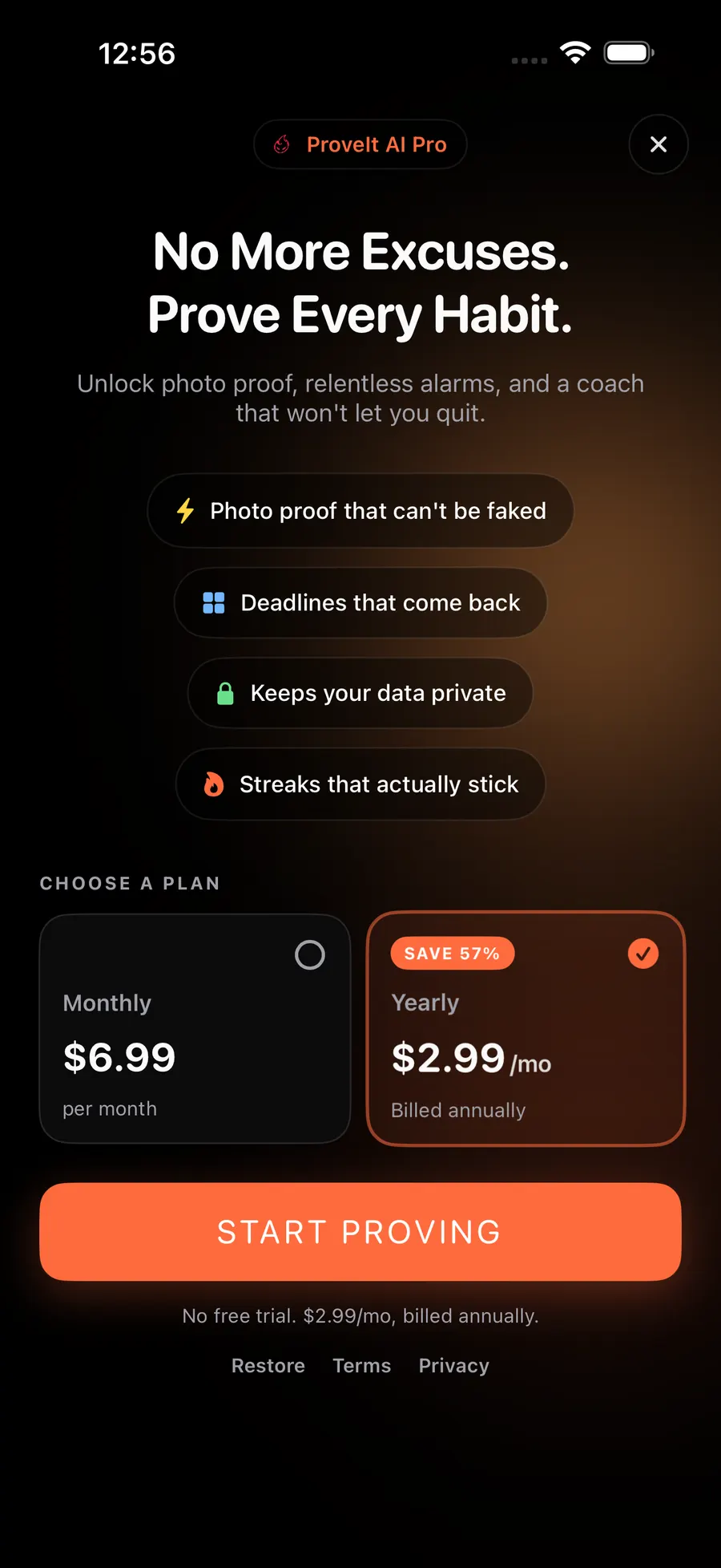 ProveIt AI Pro — unlock full pressure